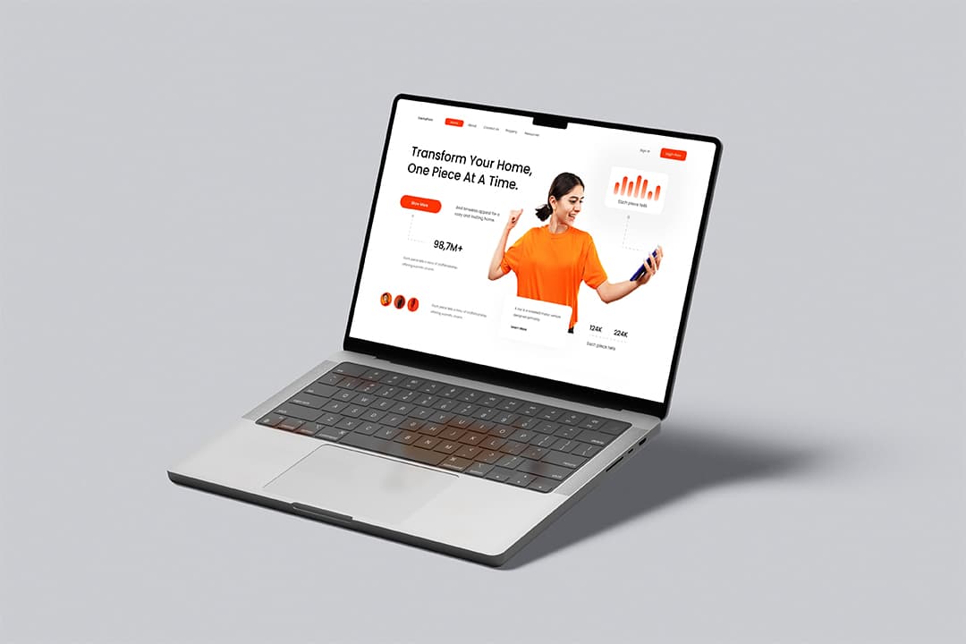 Custom website development by Pixmaxima